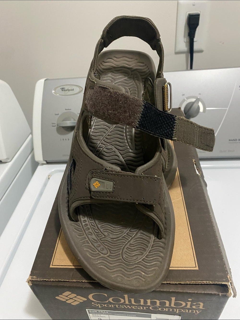 Columbia Olive Brown Men’s Adjustable Strap Outdoor Sandals